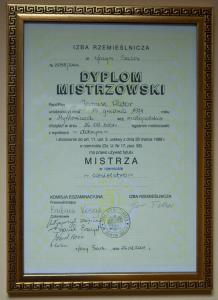 Dyplom mistrzowski